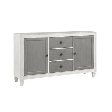 Katia Server In Rustic Gray and Weathered White