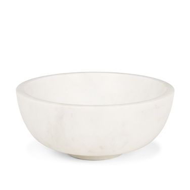 Katora Large Premium Solid Marble Bowl In White