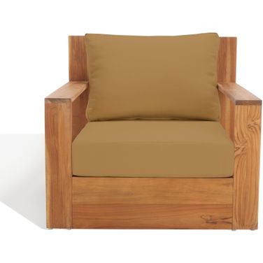 Kauai Brazil Teak Patio Chair In Natural and Brown