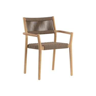 Kavala Stackable Dining Armchair Set of 2 In Natural
