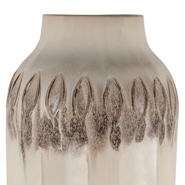 Kaya Ceramic Table Vase Large In White