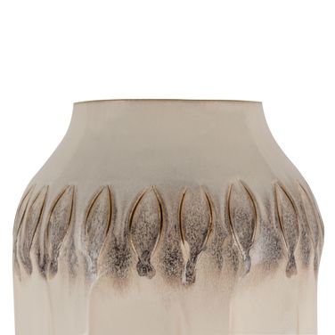 Kaya Ceramic Table Vase Small In White