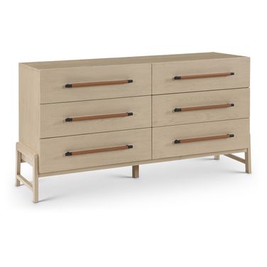 Kaya Vegan Leather Dresser In Natural