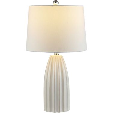 Kayden Ceramic Table Lamp in Ivory