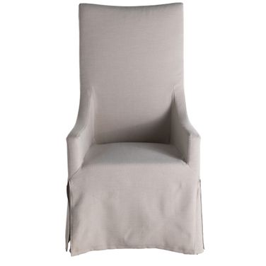 Kayla Dining Chair In Ivory Beige and Painted Black