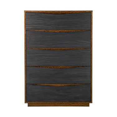 Kayner 5-Drawer Chest In Charcoal