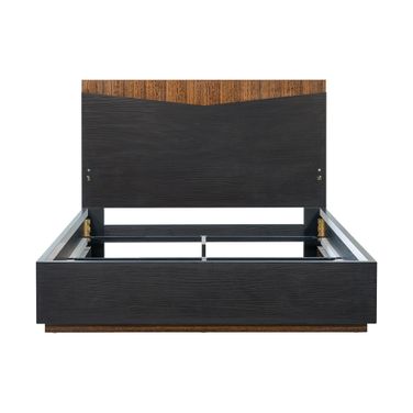 Kayner Queen Bed with LED Lights In Charcoal