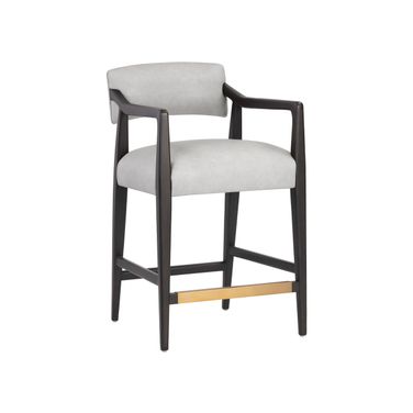Keagan Counter Stool In Saloon Light Grey