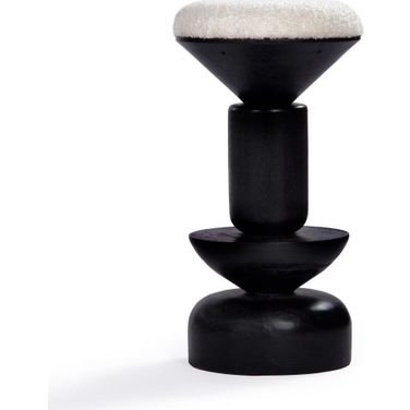 Kebab Bar Stool In Charcoal