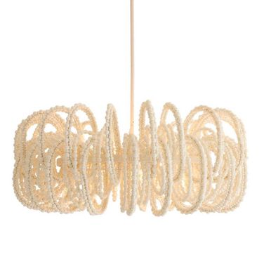 Keely Chandelier In White