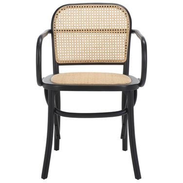 Keiko Black and Natural Cane Dining Chair