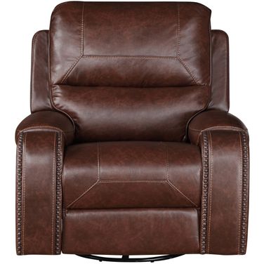 Keily Brown Manual Swivel Glider Recliner Chair