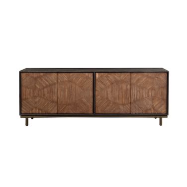 Keir Server In Two Tone Dark Brown