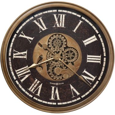 Keith Wall Clock In Antique Brass