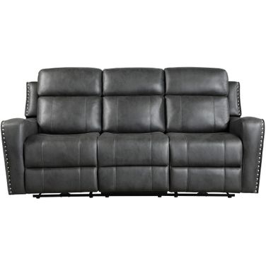 Kellen Power Double Reclining Sofa In Gray