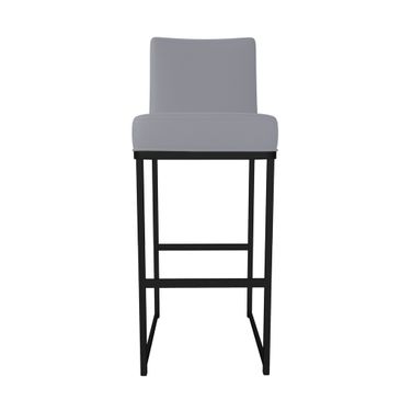 Kelsey 26 Inch Counter Height Stool In Sable Onyx and Charcoal Gray