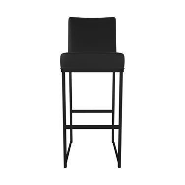 Kelsey 26 Inch Counter Height Stool In Sable Onyx and Licorice Black