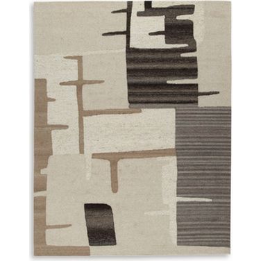 Kencher Large Rug In Beige and Brown