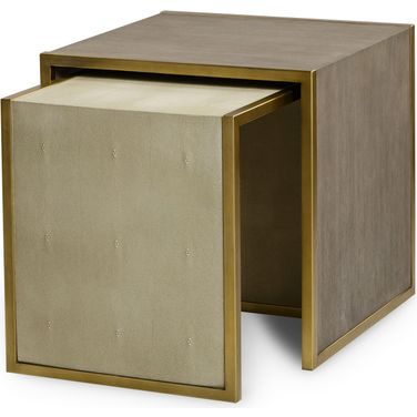 Kendall Nesting Side Tables In Grey