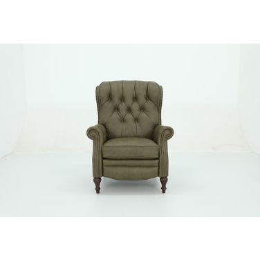 Kendall Push Thru The Arms Recliner In Olive