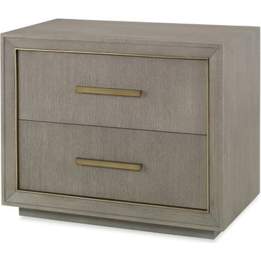 Kendall Two Drawer Nightstand In Grey