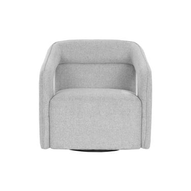 Kendrick Swivel Lounge Chair In Belfast Heather Grey
