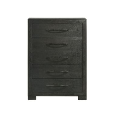 Kenn 5-Drawer Chest In Black