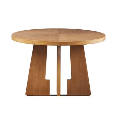 Kennedy 44 Inch Round Dining Table In Pecan