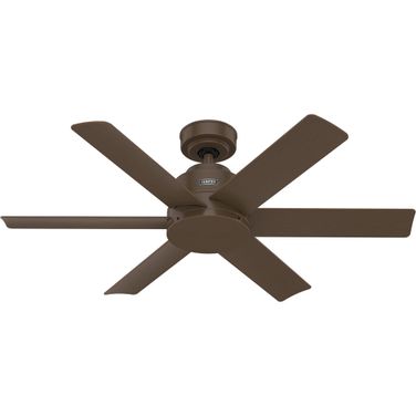 Kennicott 44 Inch Damp Rated Ceiling Fan and Wall Control In Matte Bronze