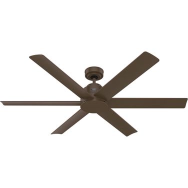Kennicott 60 Inch Energy Star Damp Rated Ceiling Fan and Handheld Remote In Matte Bronze