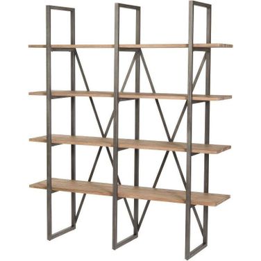Kenya Large Cain Rack In Salvaged Grey