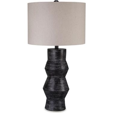 Kerbert Table Lamp In Distressed Black