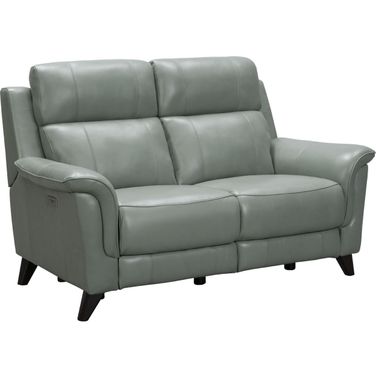 Kester Power Reclining Loveseat in Lorenzo Mint Leather