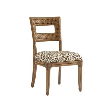 Key Biscayne Delano Woven Side Chair In Sunwashed