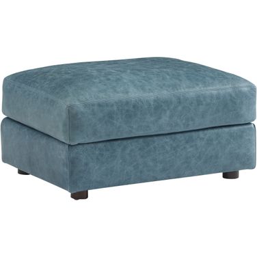 Key Biscayne Granville Leather Ottoman