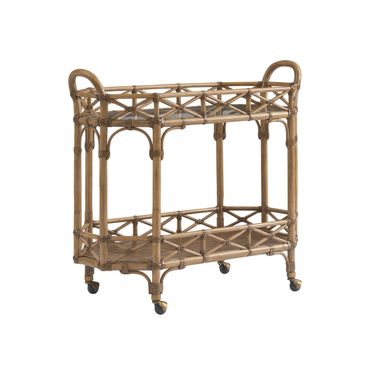Key Biscayne Nautilus Bar Cart In Sunwashed