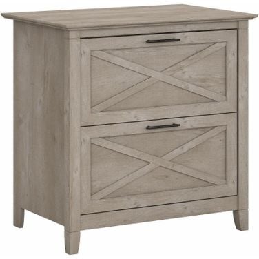 Bush Furniture Refinery Lateral File Cabinet, Black