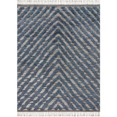 Khalid Blue/Pewter 5'6" x 8'6" Rug
