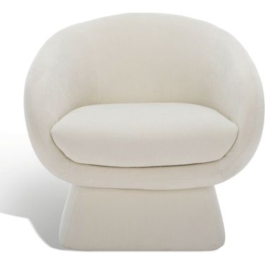 Kiana Modern Accent Chair In Creme