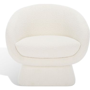 Kiana Modern Accent Chair In Ivory