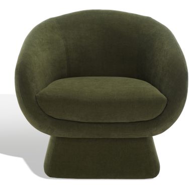 Kiana Modern Accent Chair In Olive Green