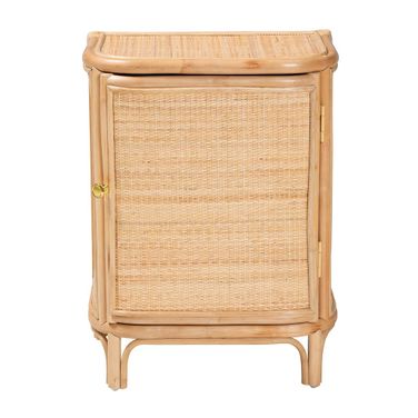 Kiara Rattan Nightstand In Natural