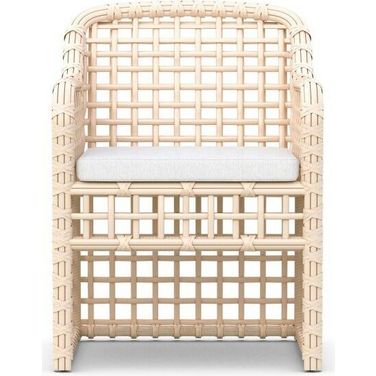 Kiawah Dining Chair with Cushion In Polar and Almond