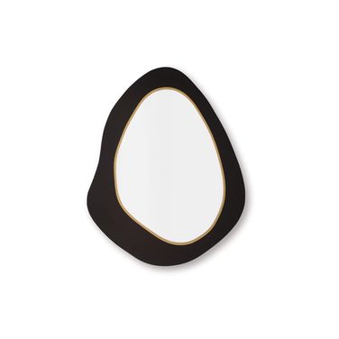 Kierlock Accent Mirror In Black and Gold