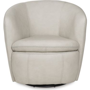 Kierreys Swivel Accent Chair In Bone