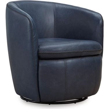 Kierreys Swivel Chair In Ocean