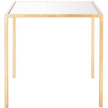 Kiley Gold Leaf Mirror Top Accent Table FOX2525A