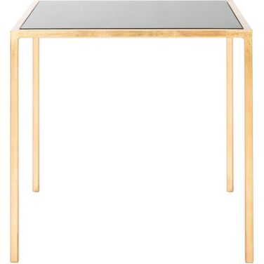 Kiley Gold Leaf Mirror Top Accent Table FOX2525B