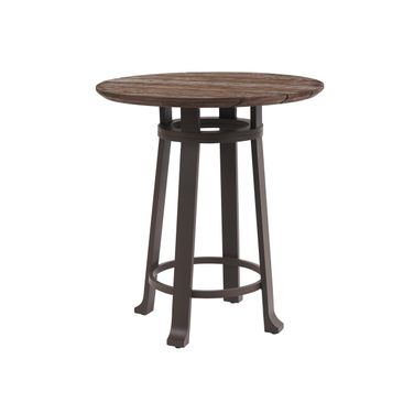 Kilimanjaro Round Bistro Table In Dark Brown