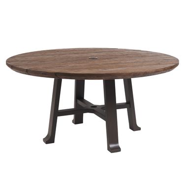 Kilimanjaro Round Dining Table In Dark Brown